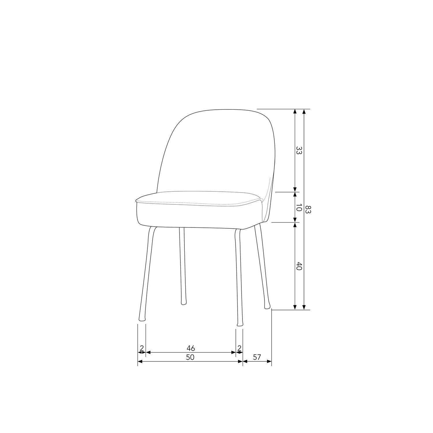 VOGUE DINING CHAIR BOUCLÉ NATURAL - PARIS14A.RO