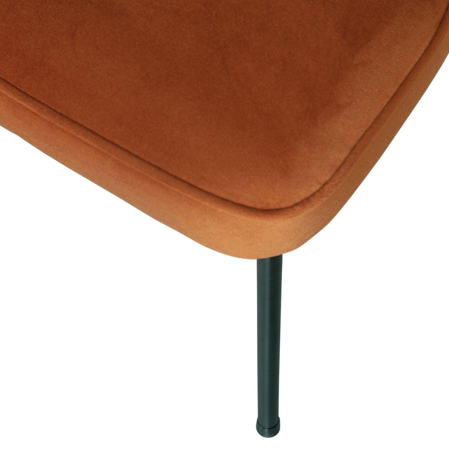 VOGUE DINING CHAIR VELVET RUST - PARIS14A.RO