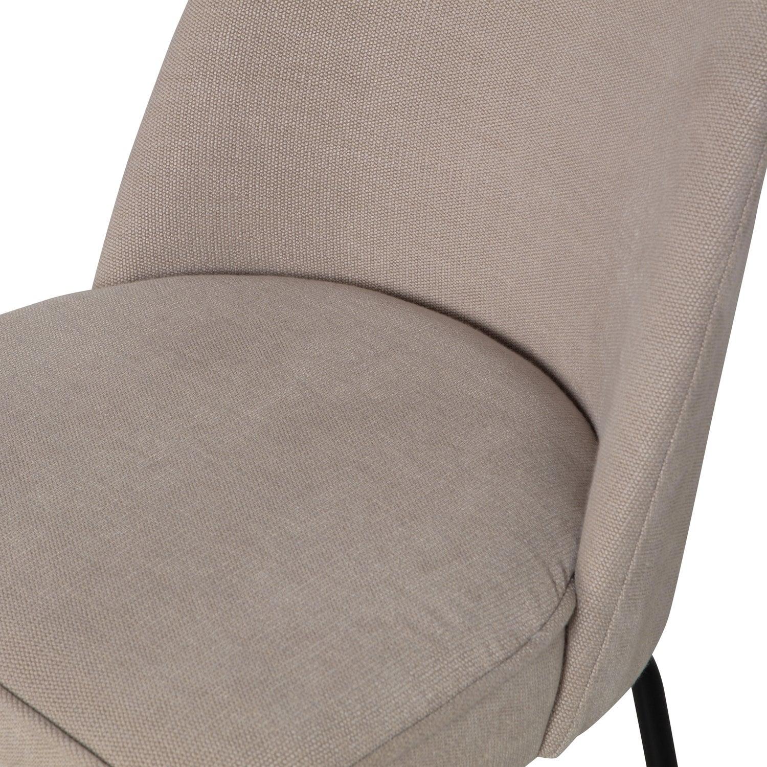 VOGUE DINING CHAIR WOVEN FABRIC SAND - PARIS14A.RO