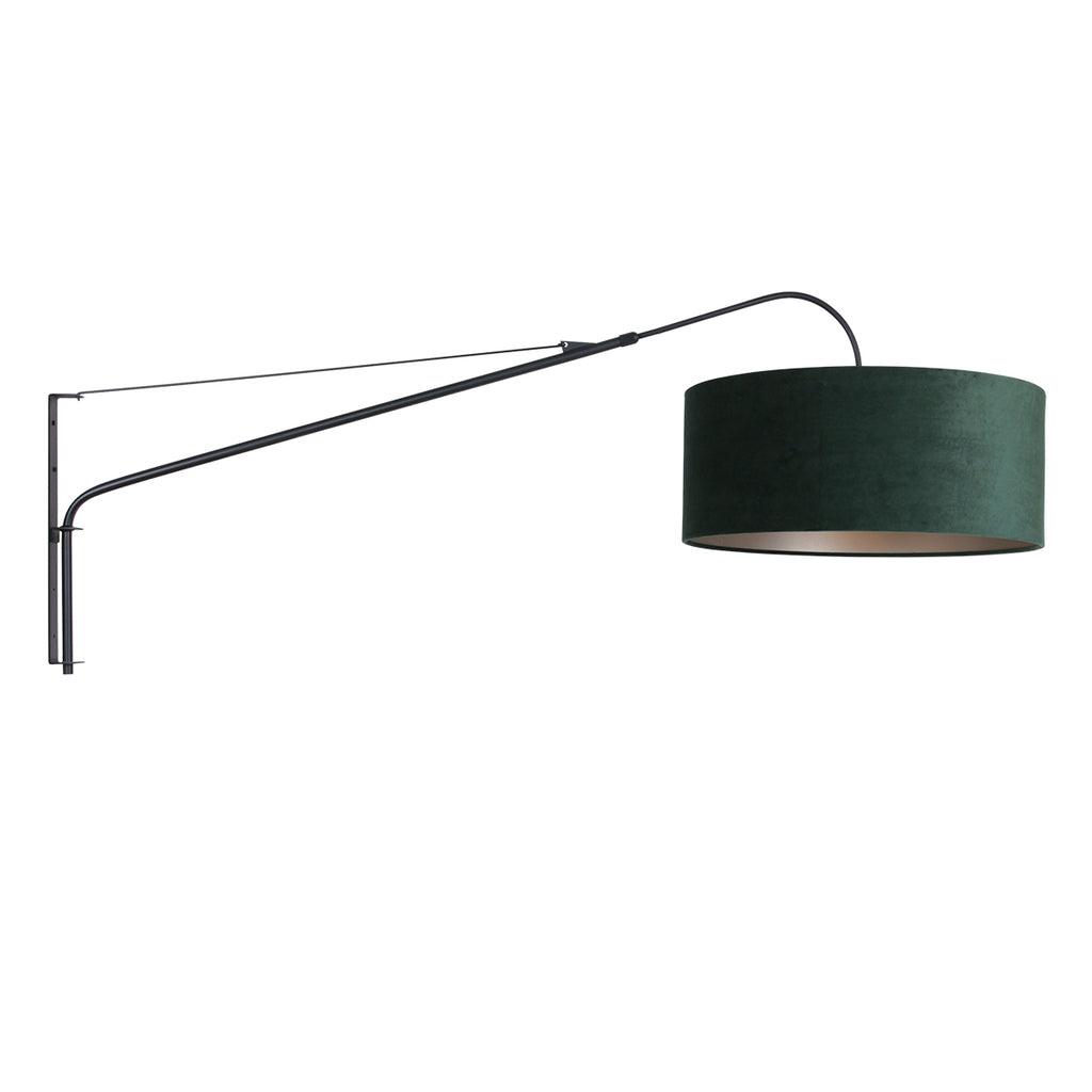 Lampă de perete Elegantă și Eleganta 2574ZW+K1066VS Negru-Velvet Verde