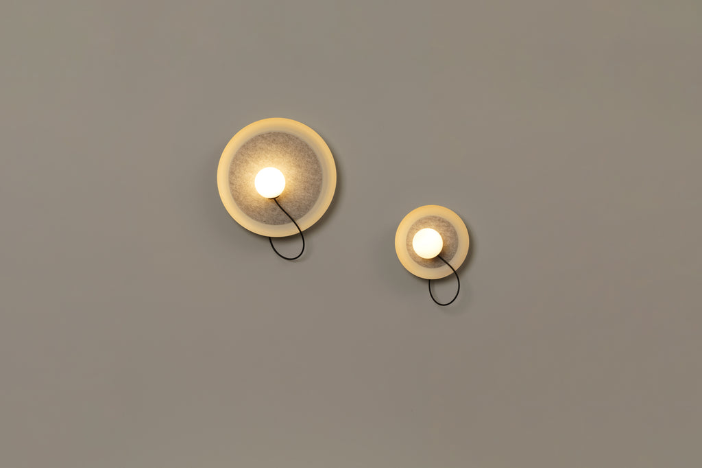 Lampa de perete cu fir @ 38 cm G9 texturat mink - PARIS14A.RO