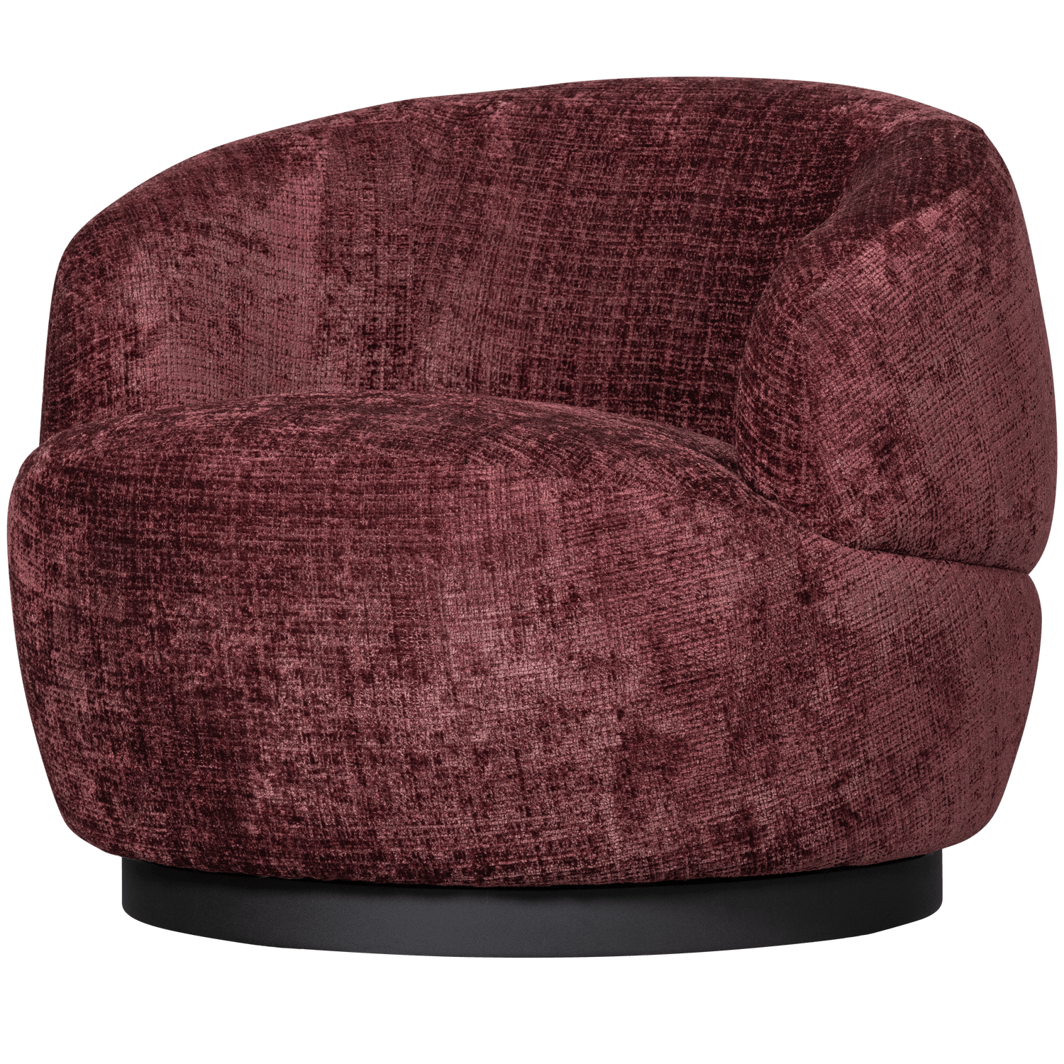 WOOLLY ROTATION ARMCHAIR CHENILLE AUBERGINE - PARIS14A.RO