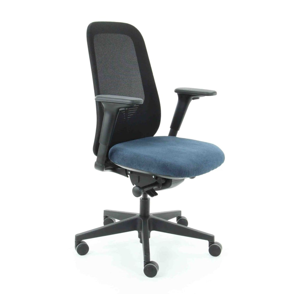 : Workliving Nora Mesh Albastru Regain - Scaun de birou ergonomic design conform NEN1335.