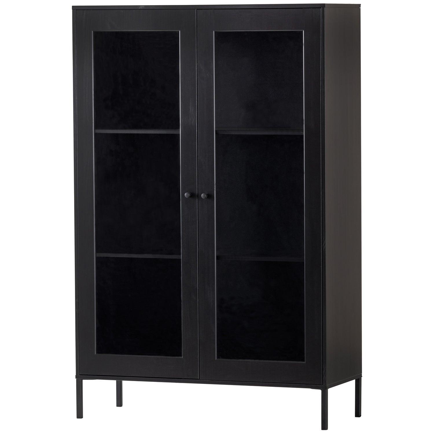 XAM DISPLAY CABINET PINE BLACK [fsc] - PARIS14A.RO