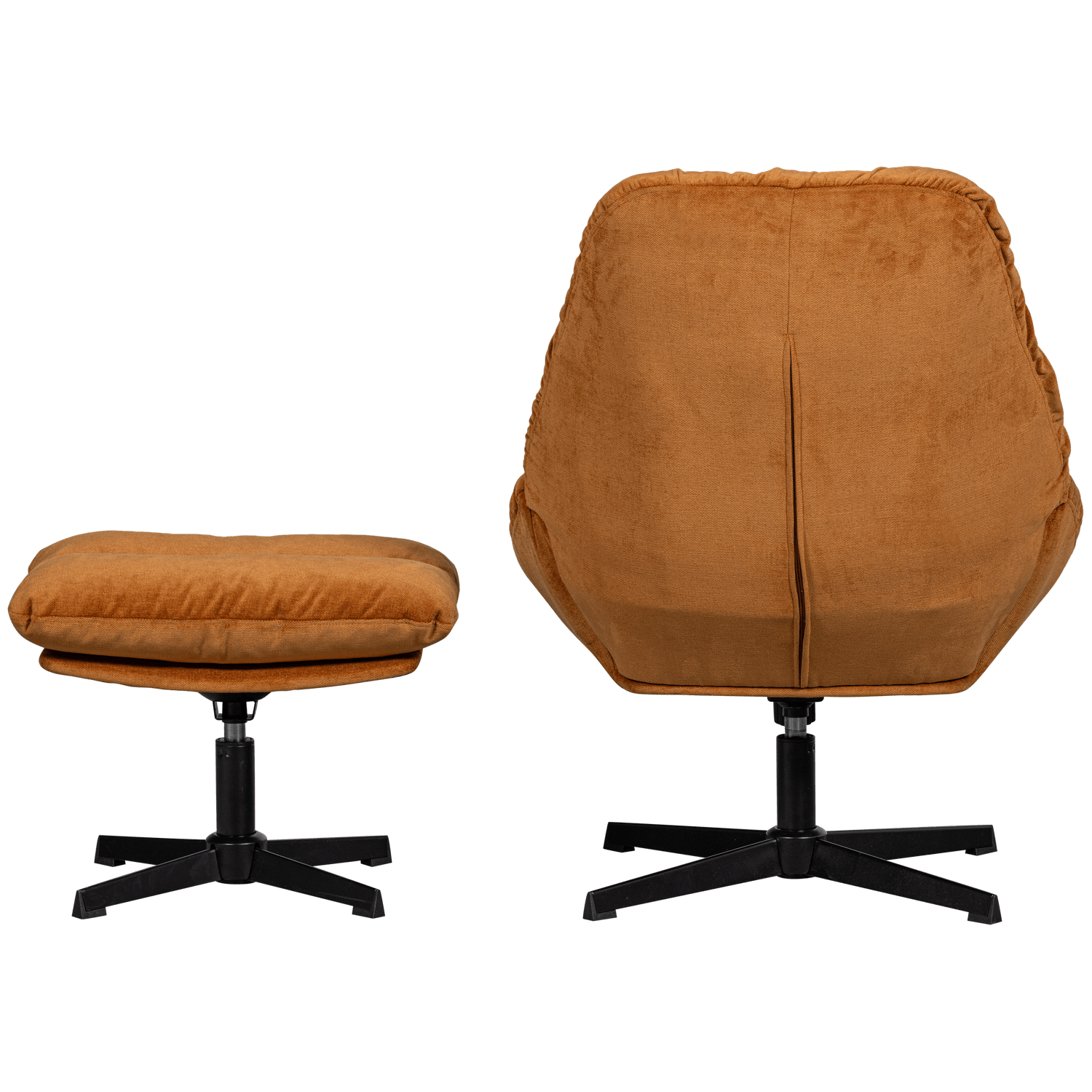 YARO ARMCHAIR WITH HOCKER GINGER - PARIS14A.RO