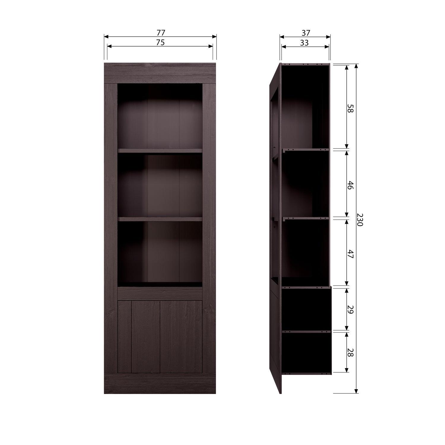 YUMI STORAGE CABINET PINE DEEP BRUSHED CEDAR [fsc] - PARIS14A.RO