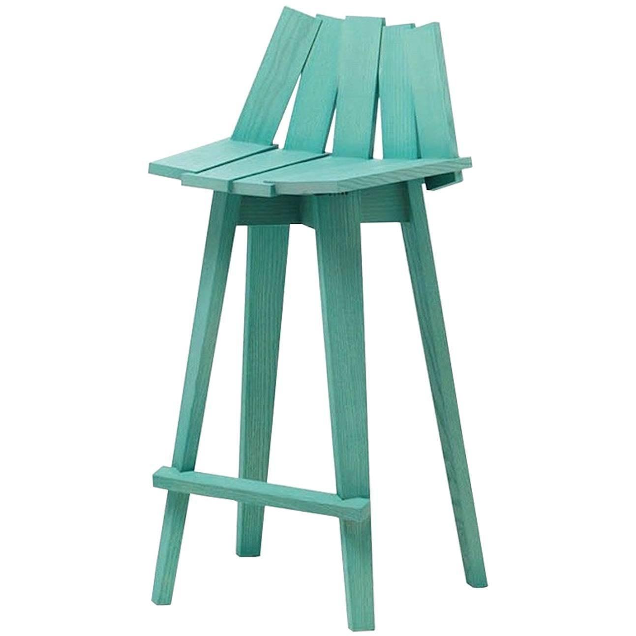 Scaun Frank in Light Teal Finish de Alessandra Baldereschi & Mogg