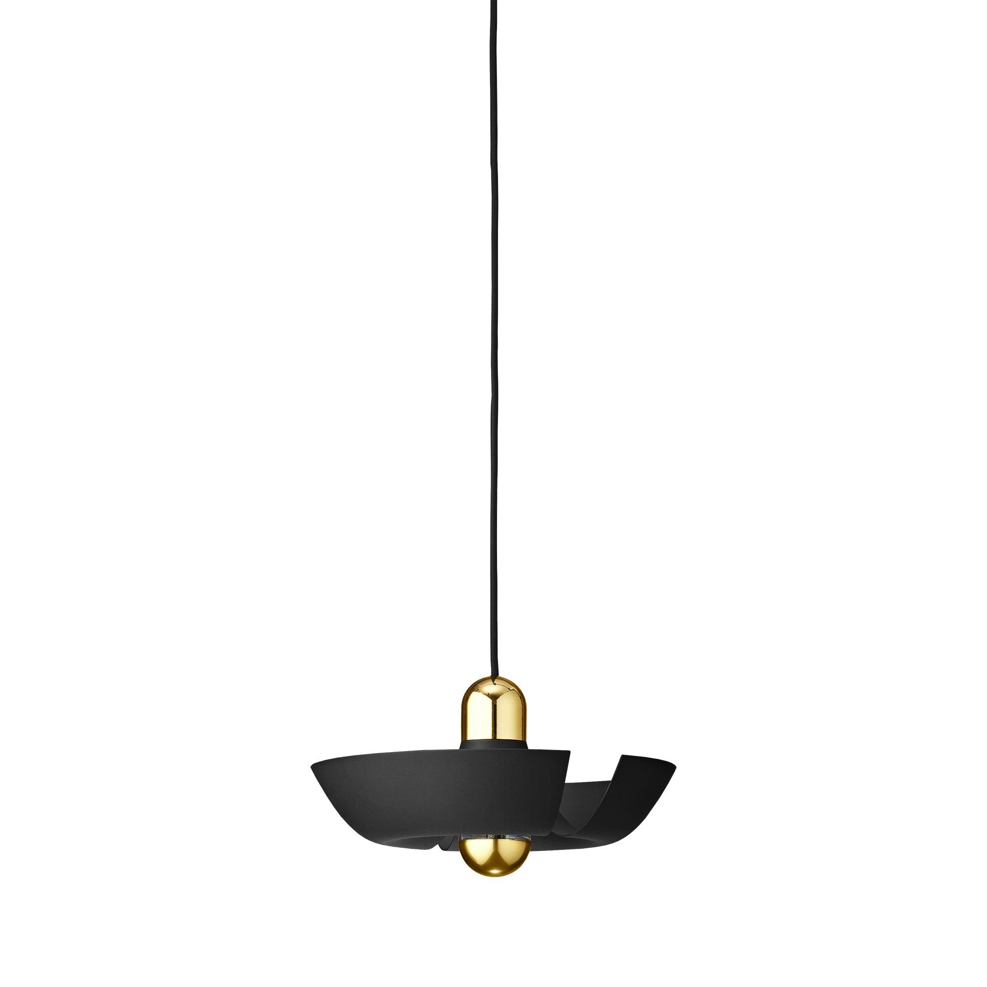 CYCNUS lampa suspendata negru / auriu , Ø30xH14 CM, AYTM - PARIS14A.RO