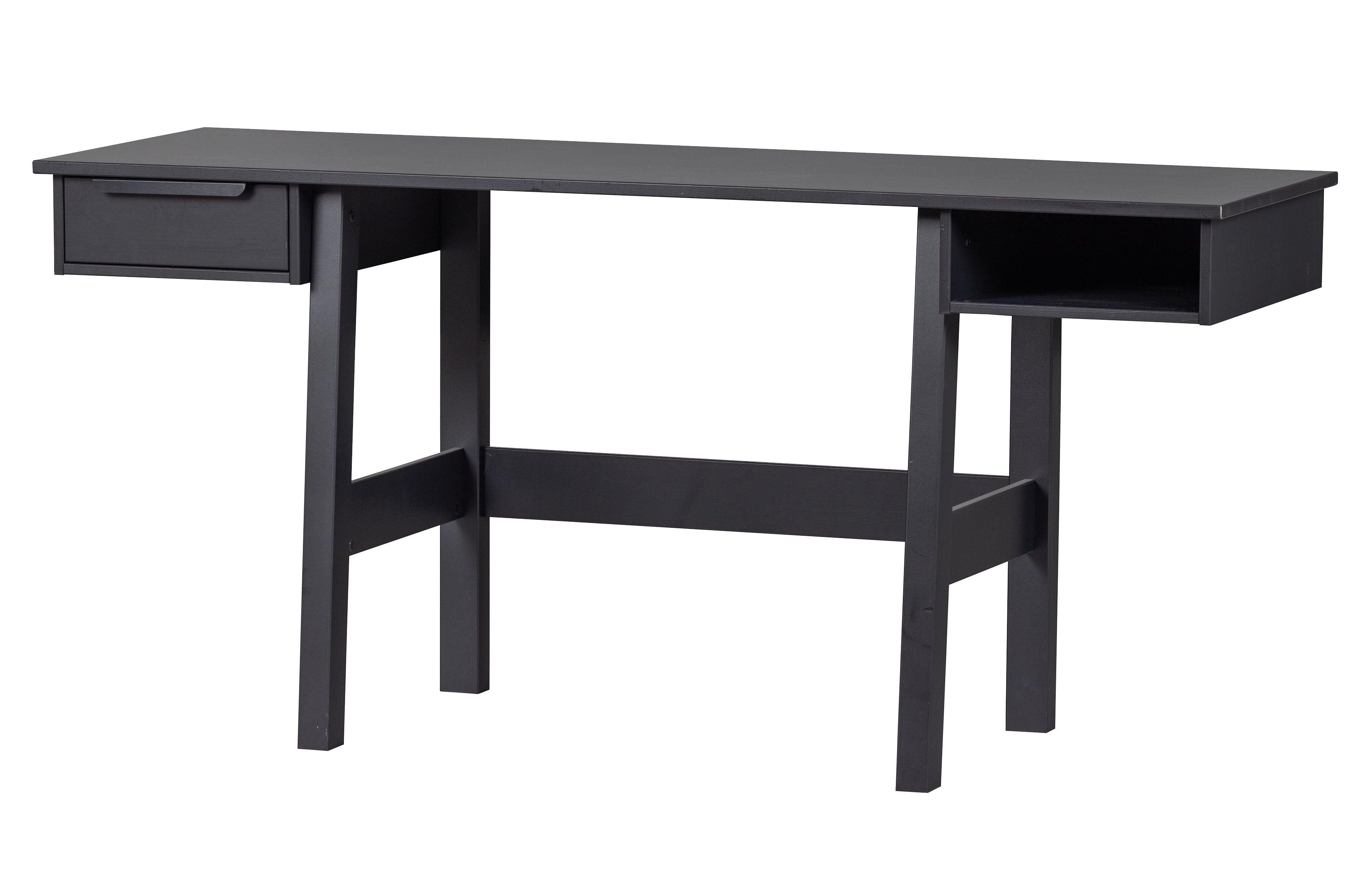 Donkey Desk Pine Matt Black [FSC] - PARIS14A.RO