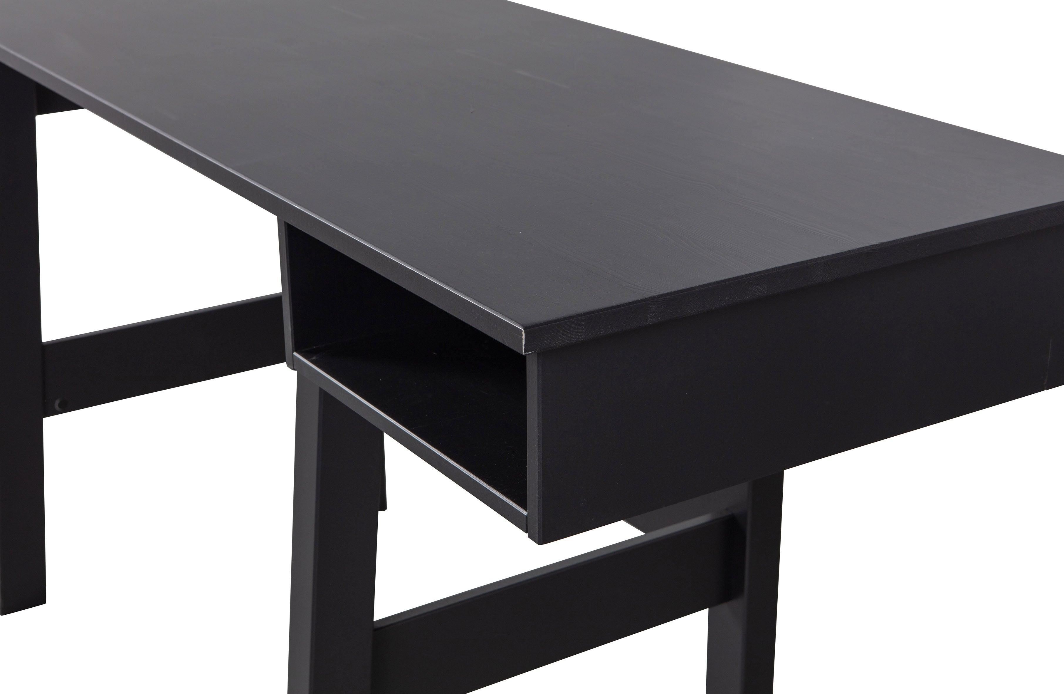 Donkey Desk Pine Matt Black [FSC] - PARIS14A.RO