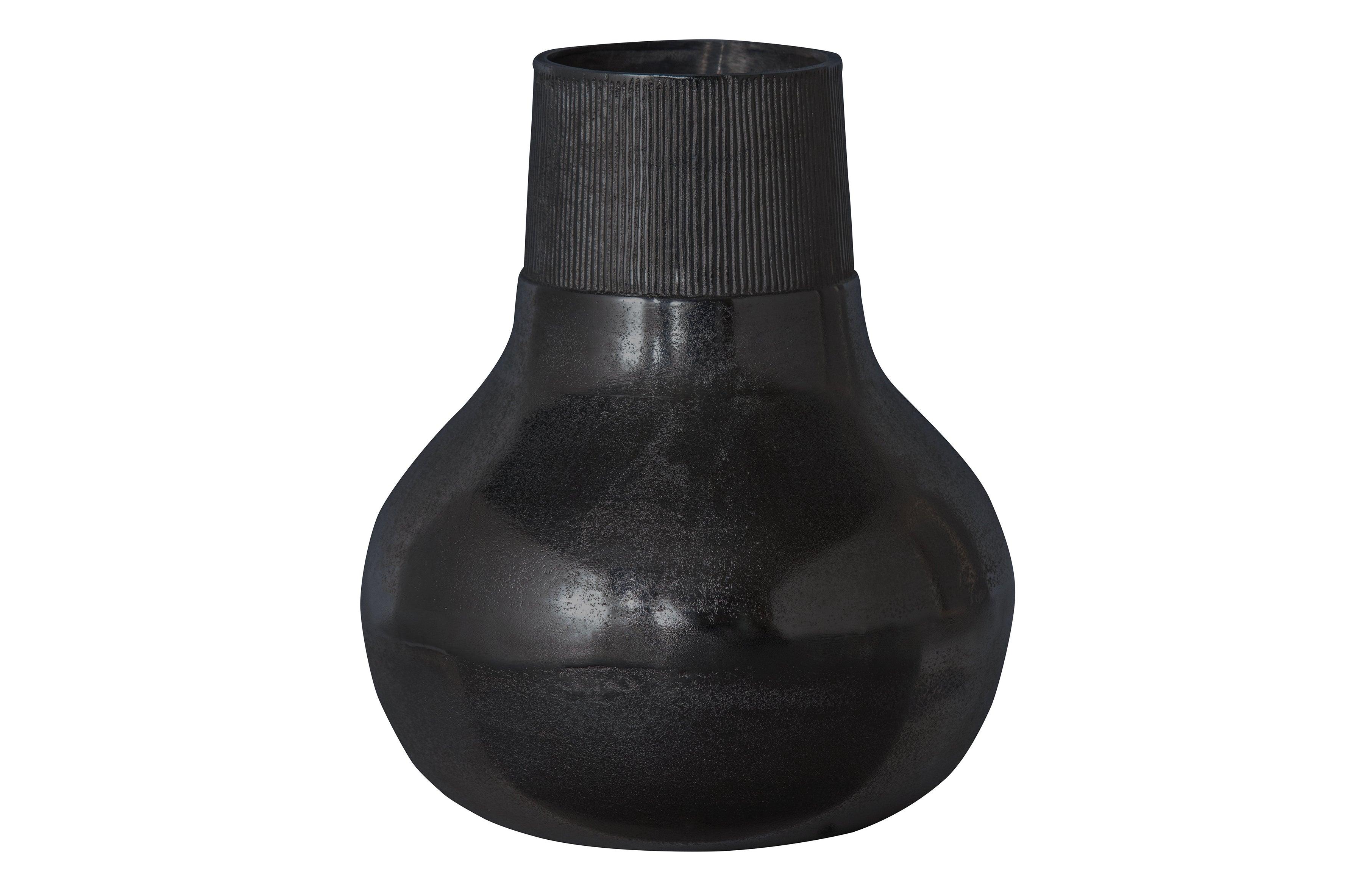 Metal l vase metal negru - PARIS14A.RO