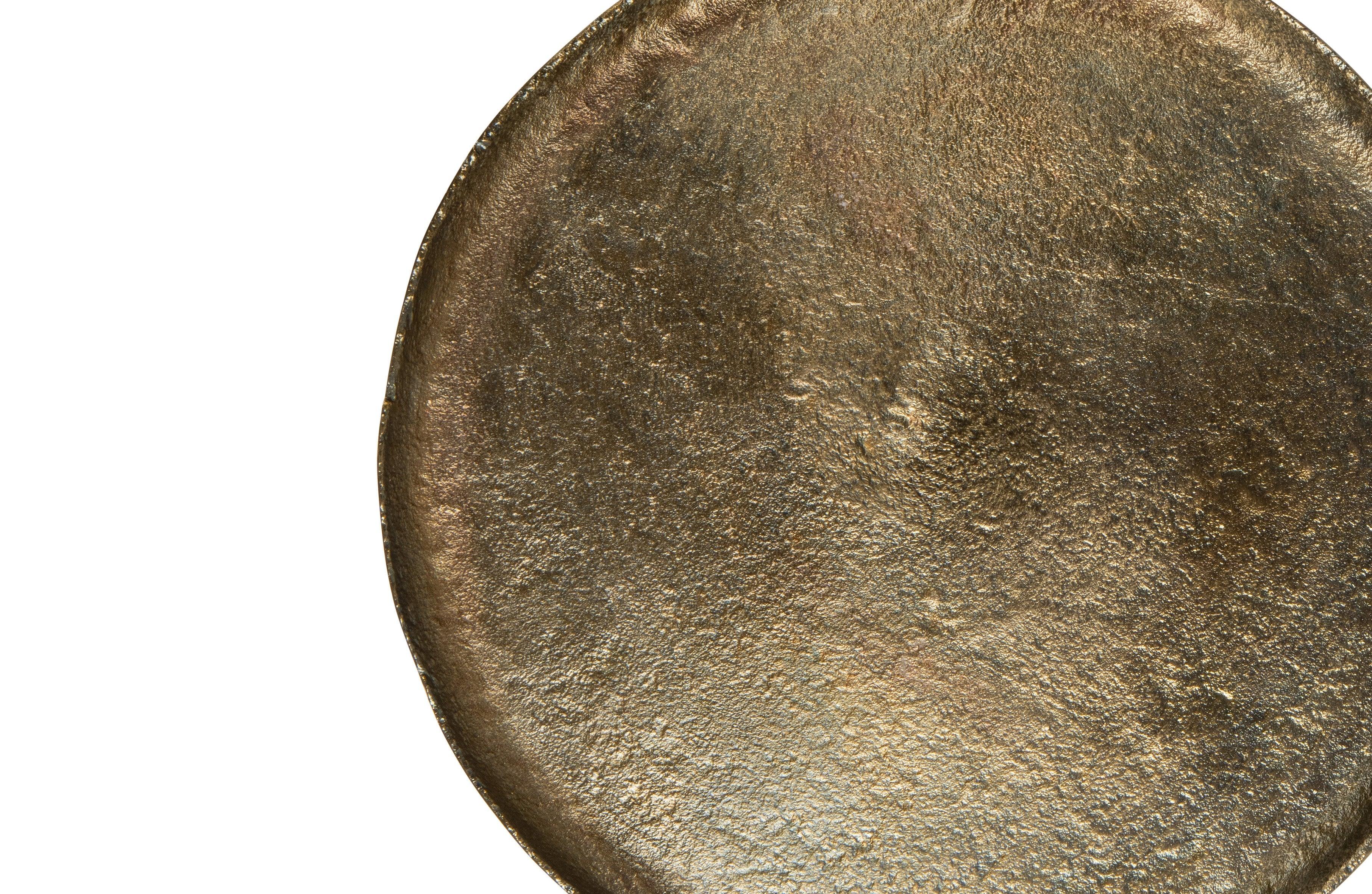 Set de 2 -Sserving Placa metalica din alama antica - PARIS14A.RO