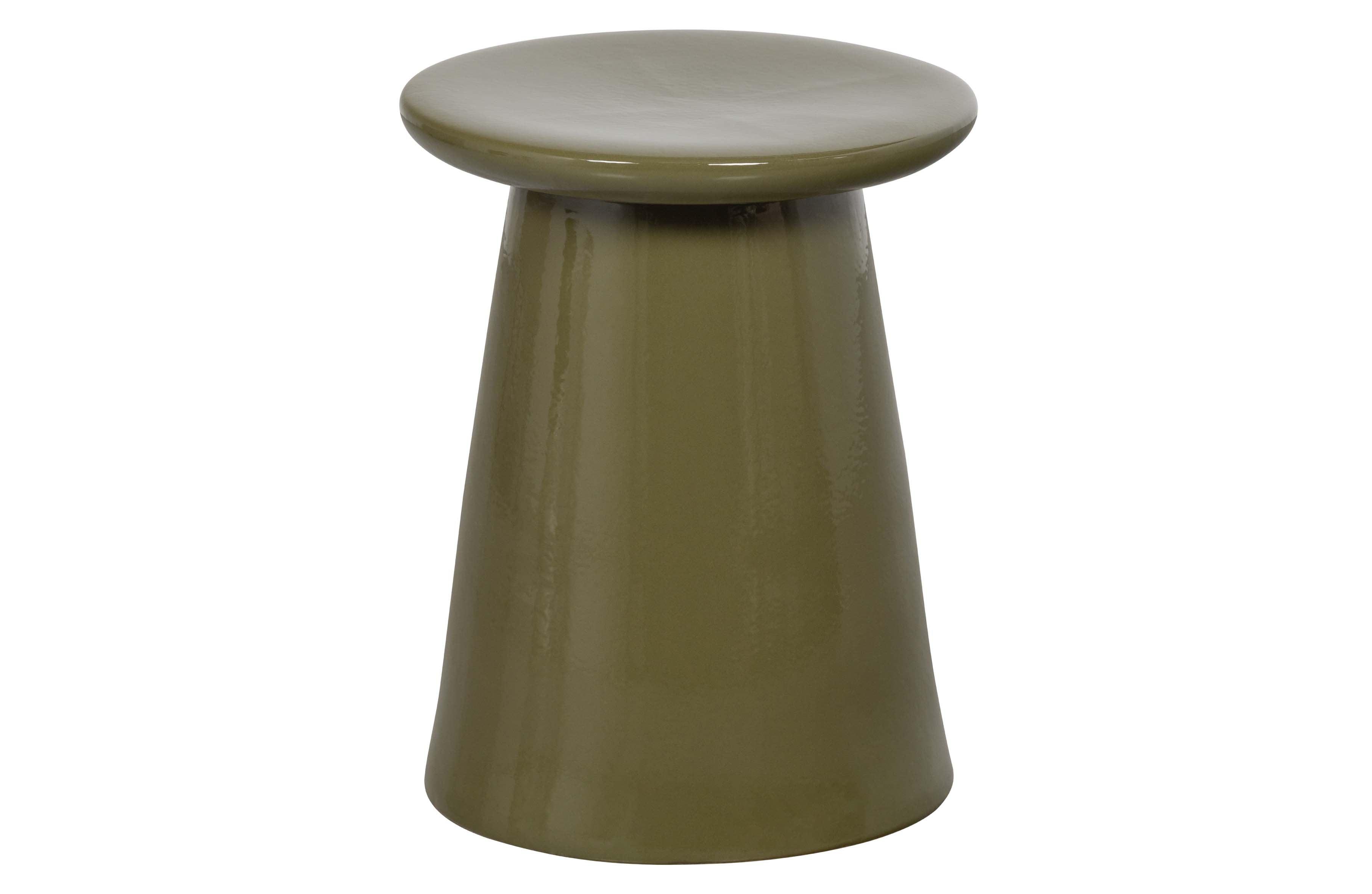 Ceramica scaunului cu buton verde cald 45x35øcm - PARIS14A.RO