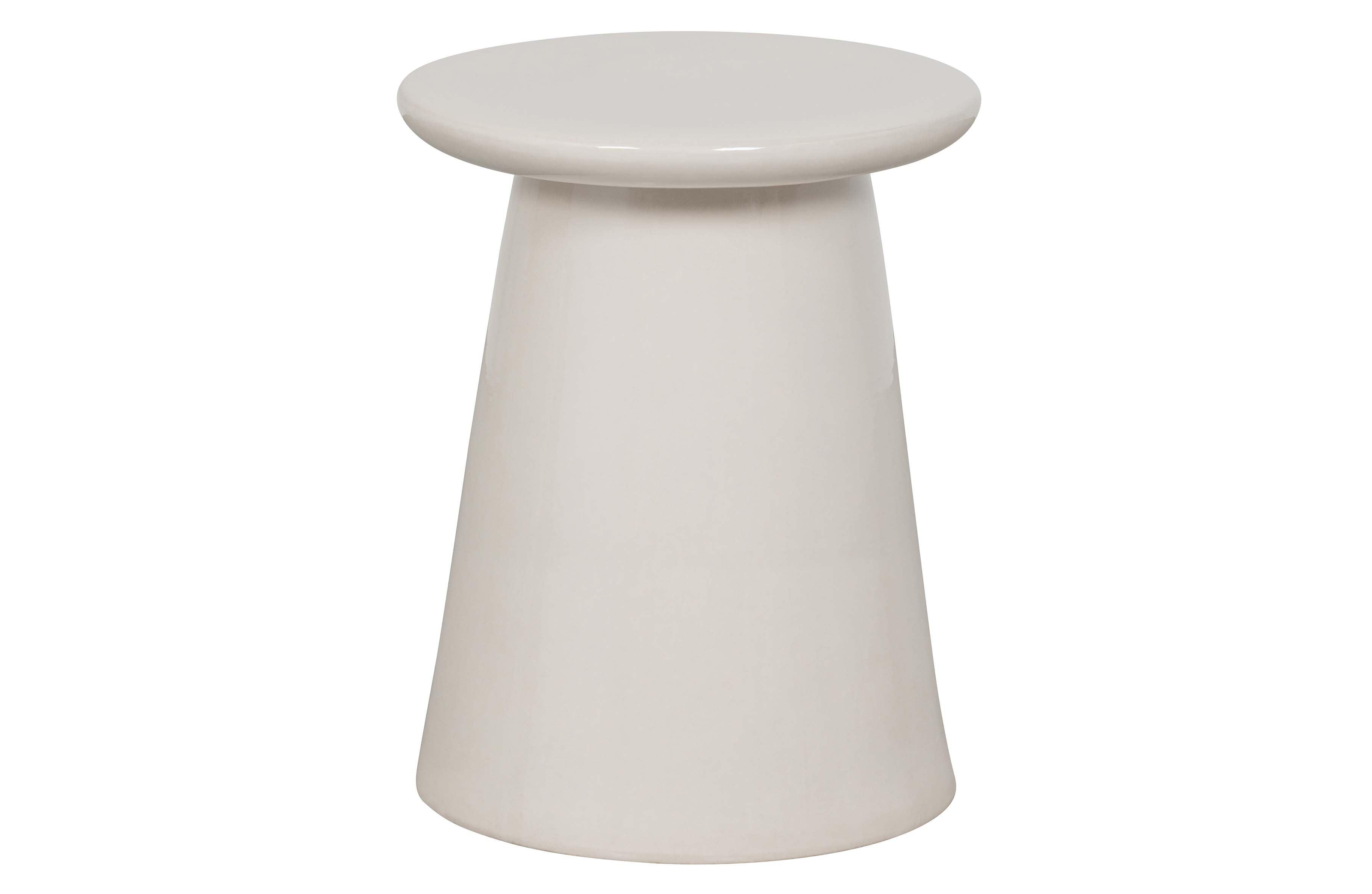 Ceramica scaunului cu buton alb 45x35øcm - PARIS14A.RO