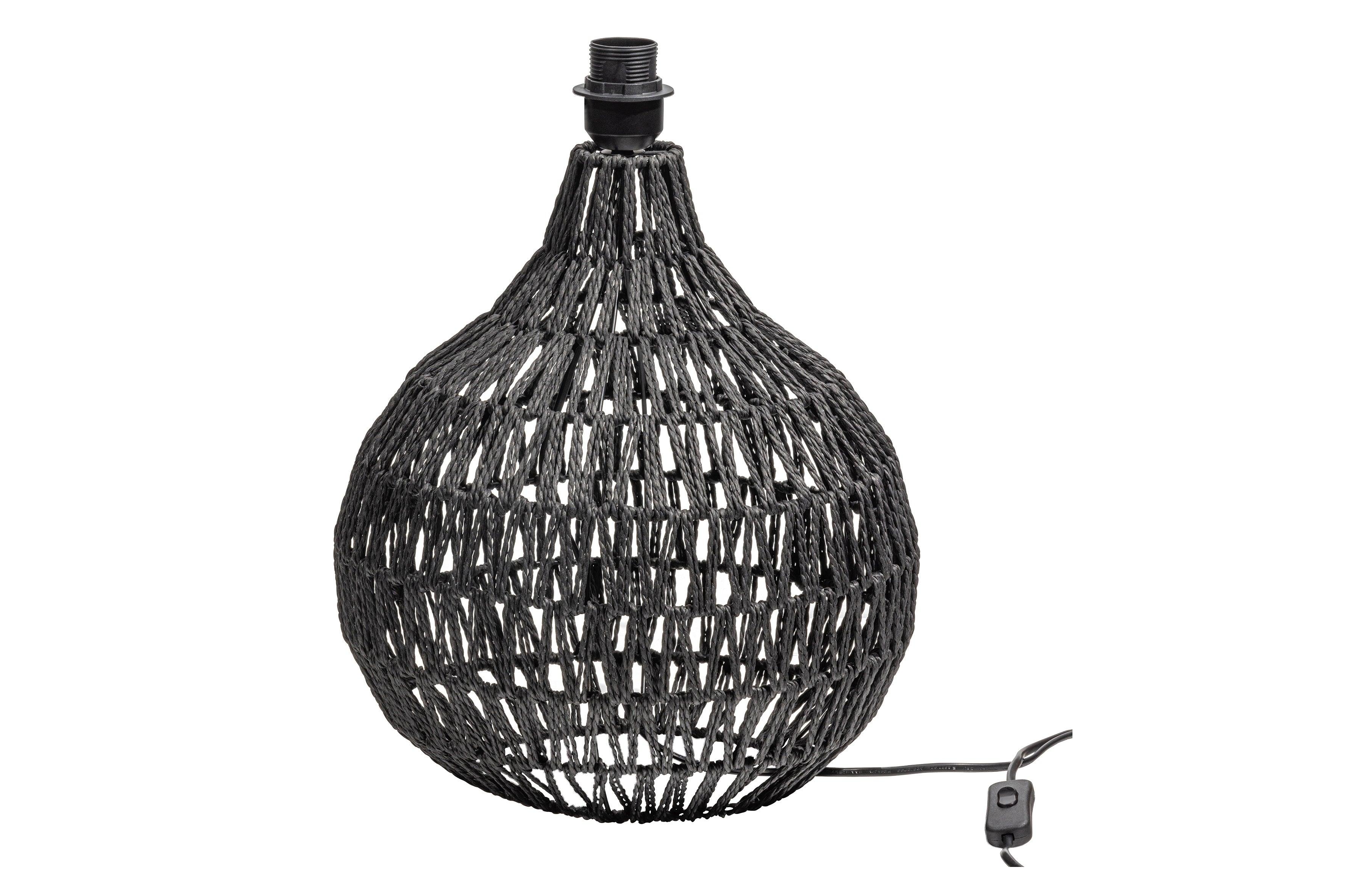 Lampa de masa Macy Rattan arata negru - PARIS14A.RO