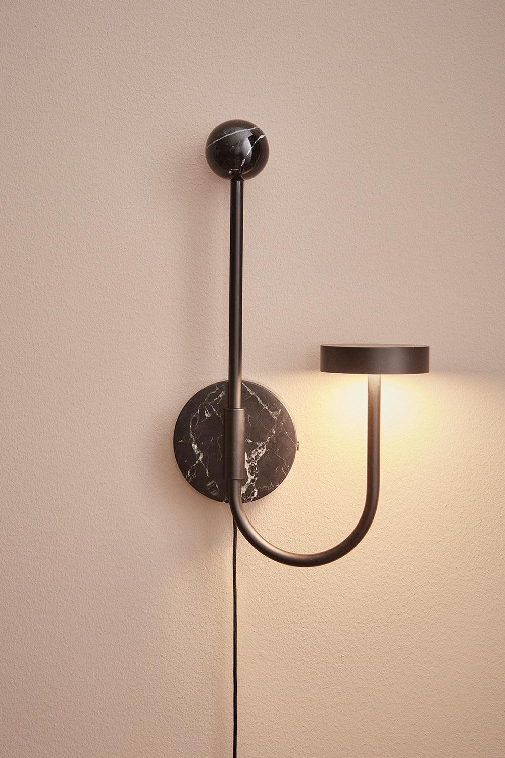 GRASIL lampa de perete negru / negru, L30xW17xH54 CM, AYTM - PARIS14A.RO