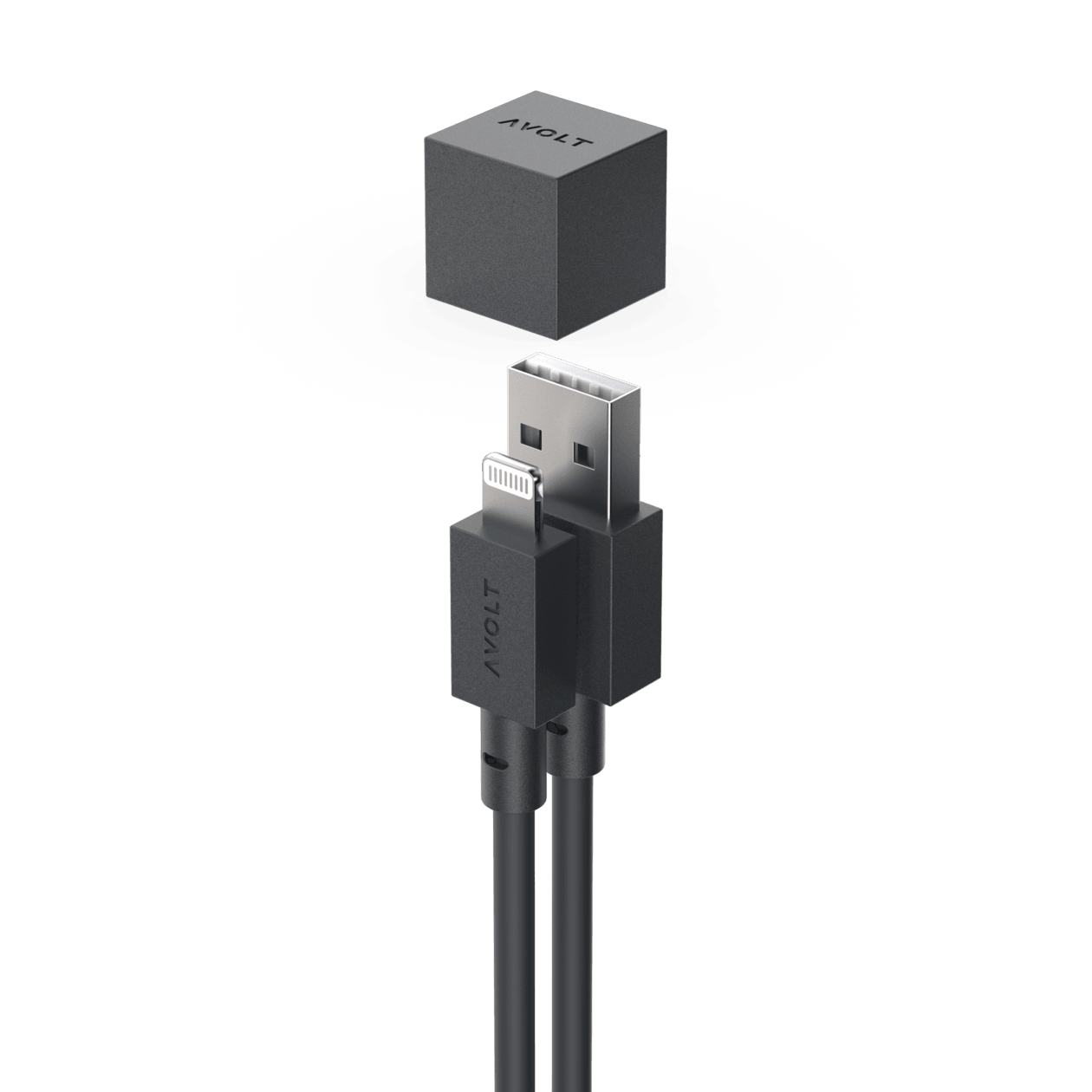 Cablu de încărcare Cable 1 USB-A to Apple lightning, Culoare Black, Avolt