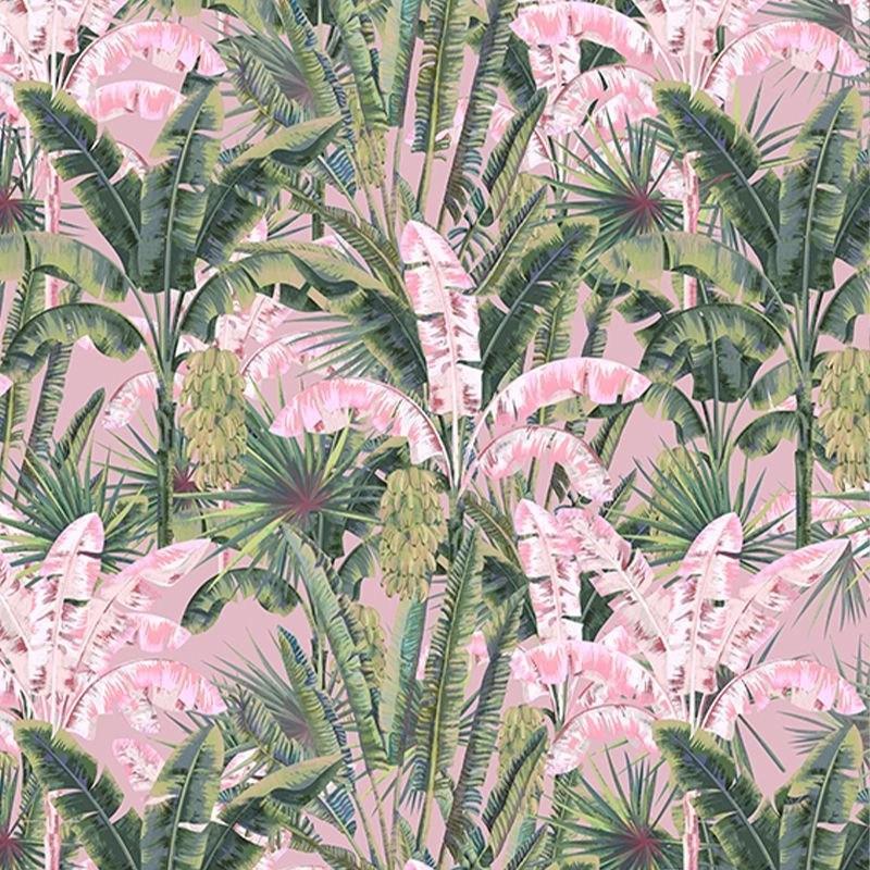 Tapet - Blush Groove in pink jungle - PARIS14A.RO