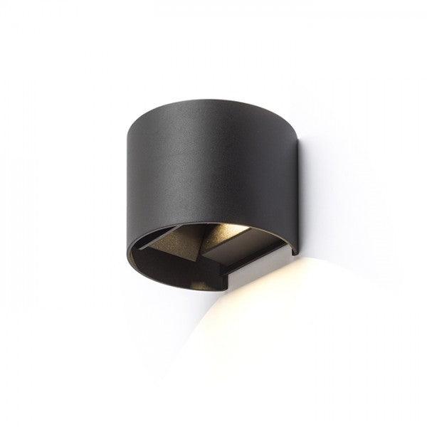 Lampa TITO R DIMM de perete negru 230V LED 2x3W IP65 3000K - PARIS14A.RO