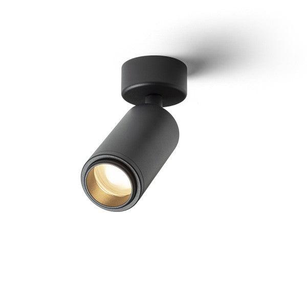 Spot cilindric OPTIMUS de tavan negru 230V LED GU10 9W 10 50° - PARIS14A.RO