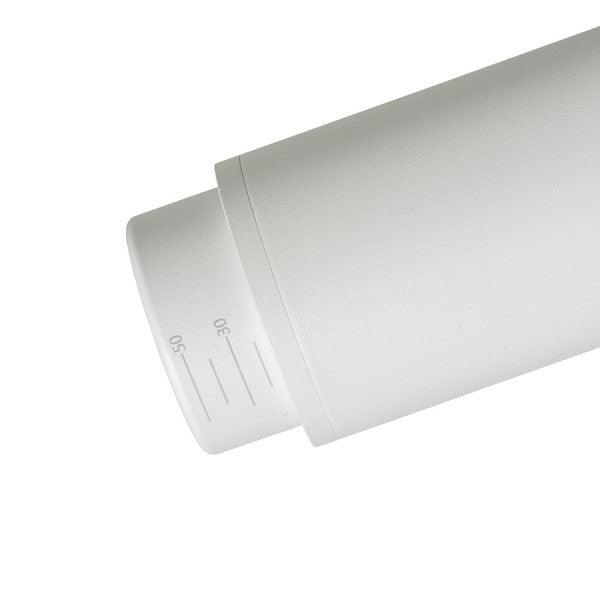 Spot cilindric OPTIMUS pentru sina trifazat alb 230V LED GU10 9W 10 50° - PARIS14A.RO