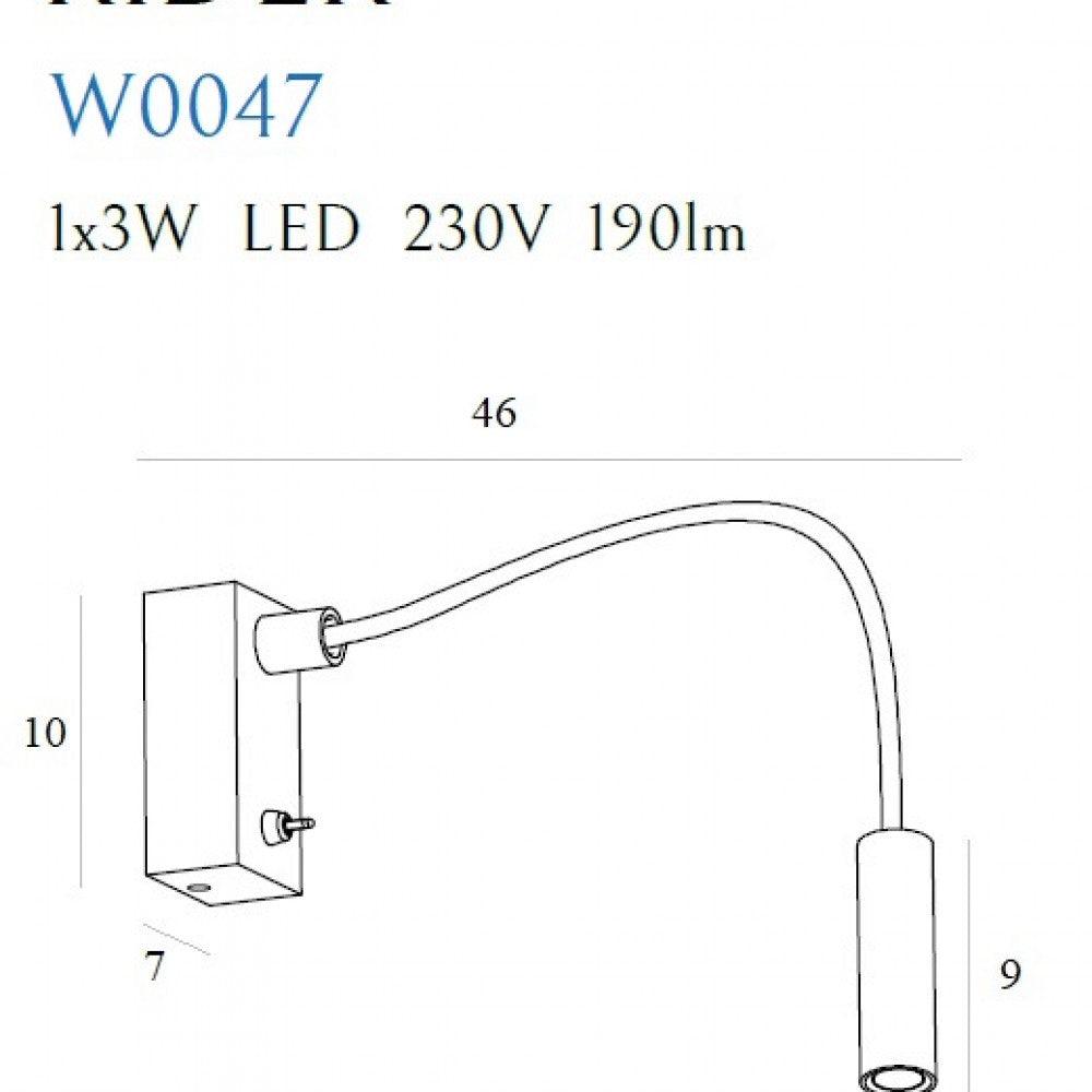 Aplica RIDER ALB MAXLIGHT W0047