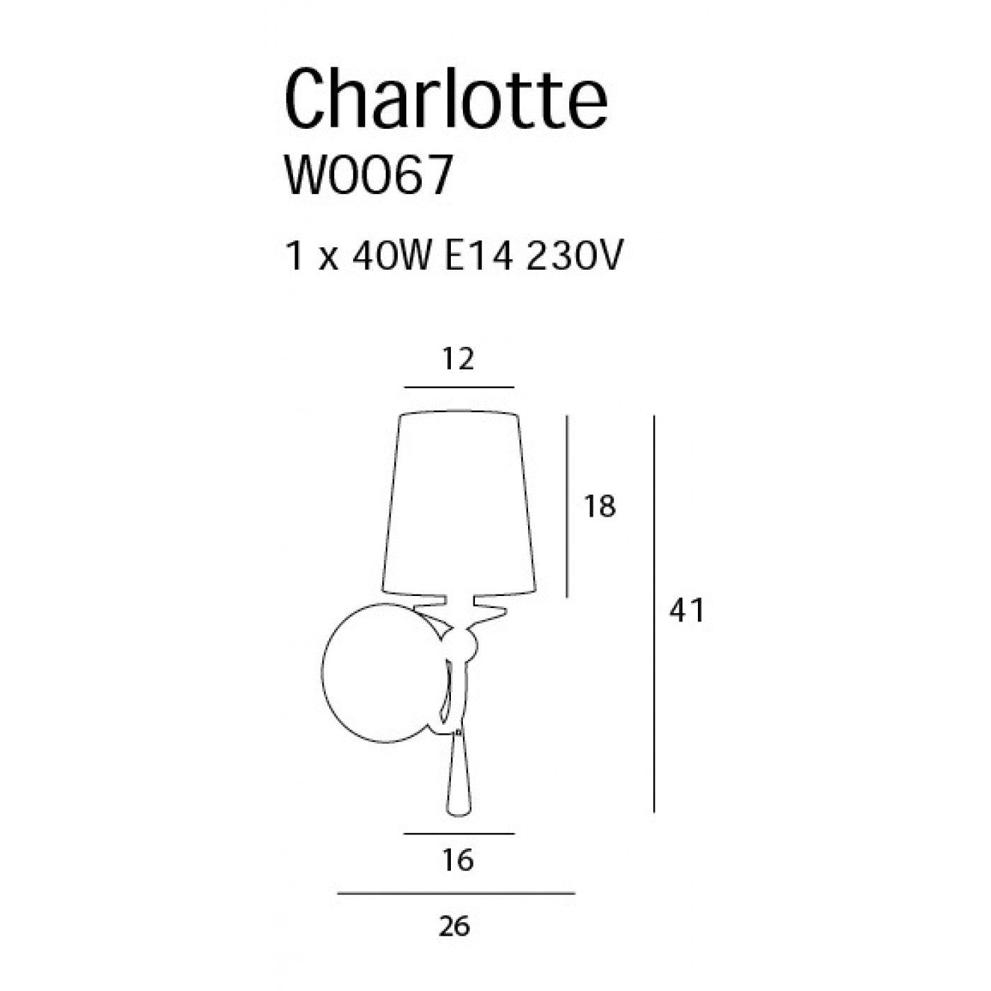 Aplica CHARLOTTE CROM MAXLIGHT W0067 - PARIS14A.RO