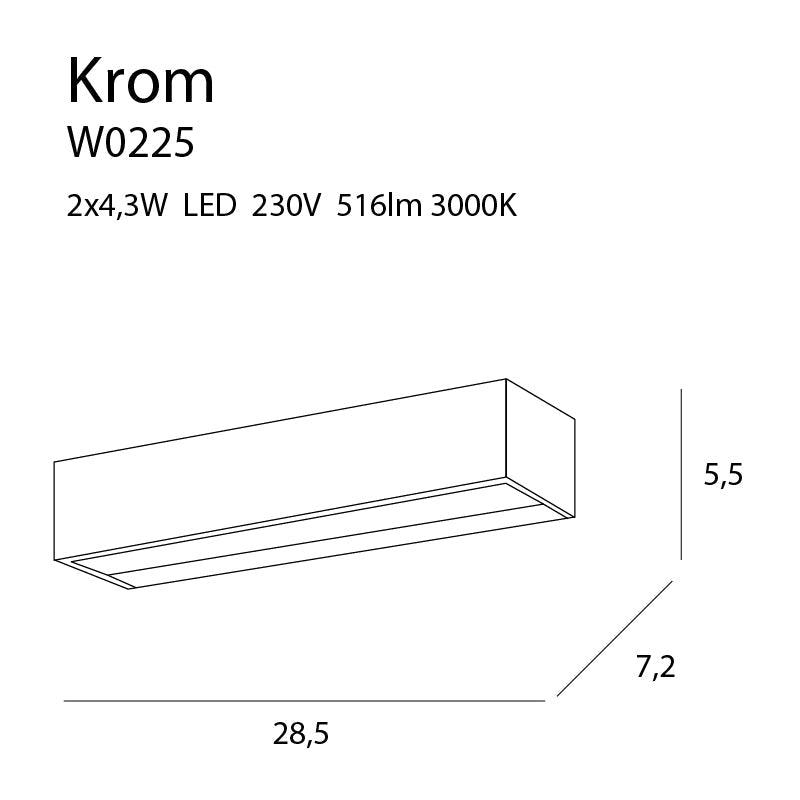 Aplica KROM LED MAXLIGHT W0225 - PARIS14A.RO