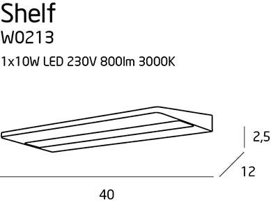 Aplica SHELF 10W MAXLIGHT W0213 - PARIS14A.RO