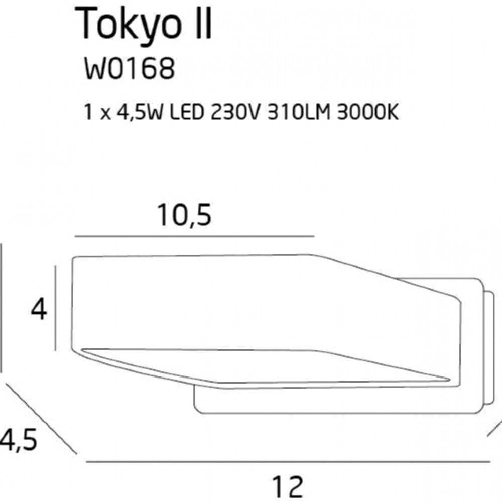 Aplica TOKYO II Alb MAXLIGHT W0168 - PARIS14A.RO