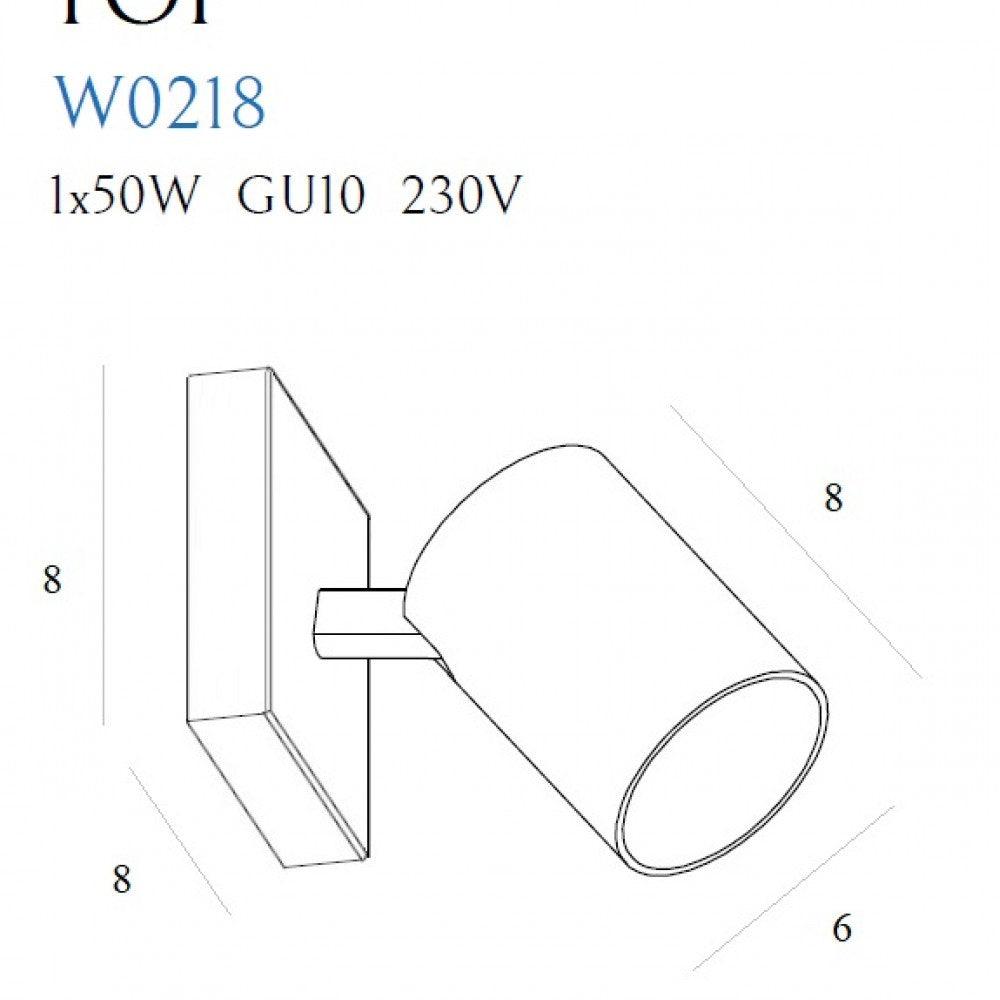 Aplica TOP1 Alb MAXLIGHT W0218 - PARIS14A.RO