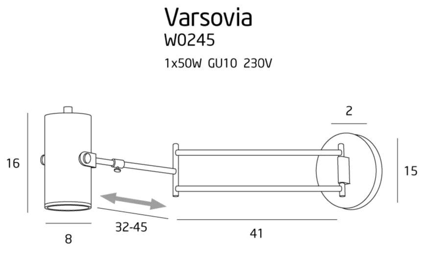 Aplica VARSOVIA LUNG MAXLIGHT W0245 - PARIS14A.RO