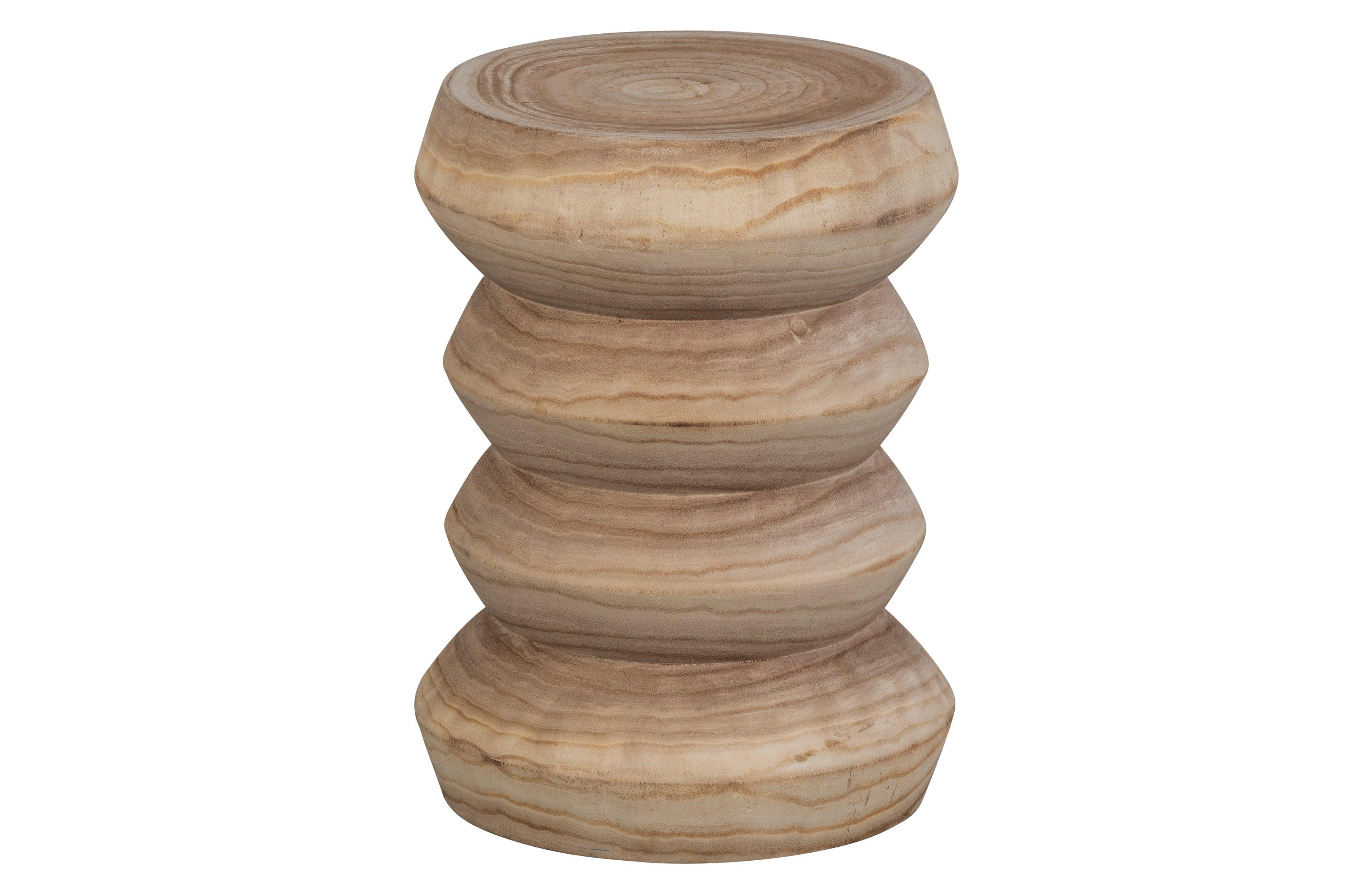 Babs Stool Wood Naturel 41xø31cm - PARIS14A.RO