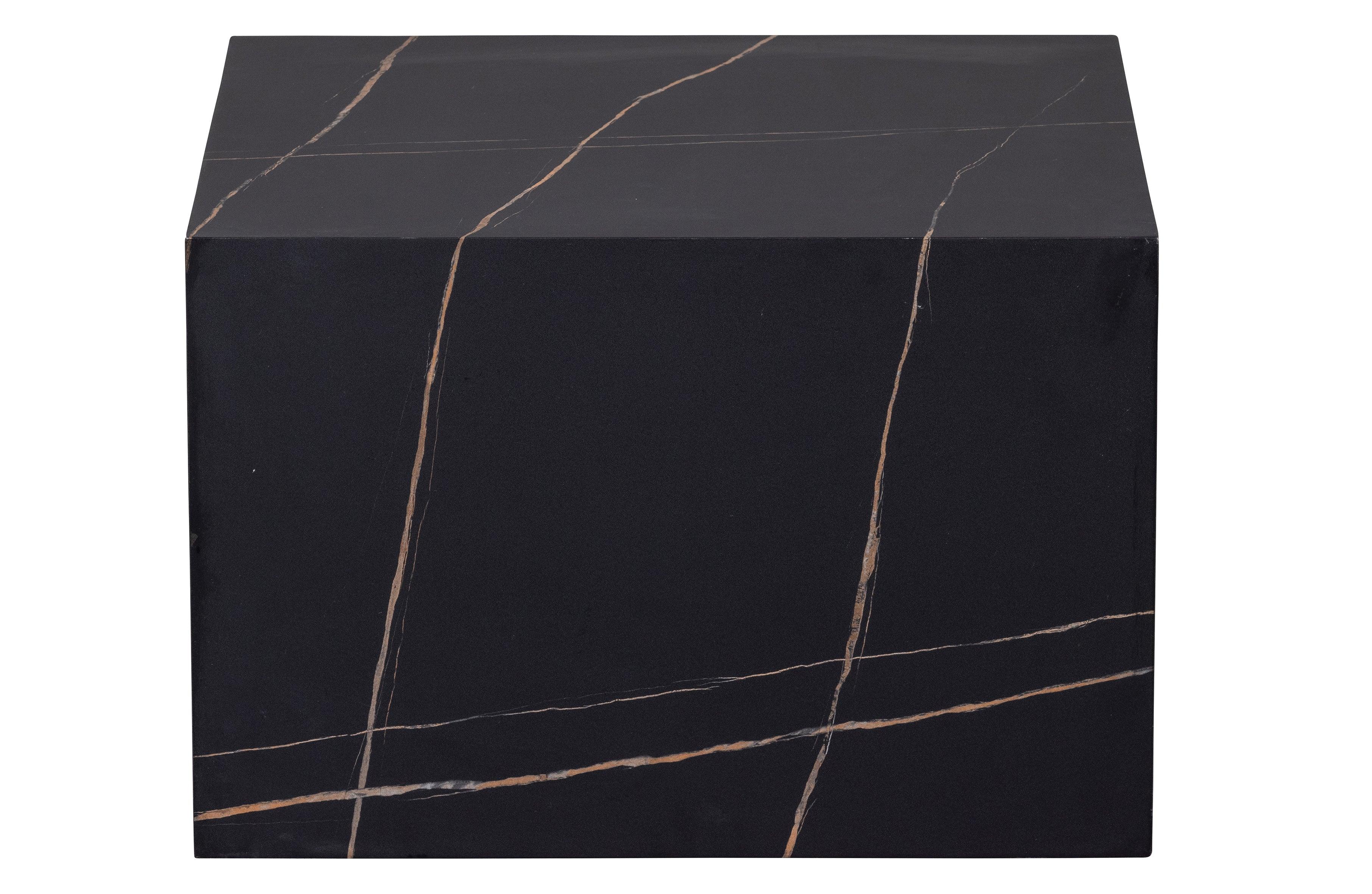 Benji Coffeetable Marmerlook Black 60x60 - PARIS14A.RO
