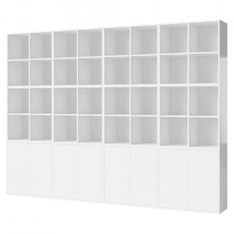 Biblioteca alba din MDF 210 cm Combination Large Bolia - PARIS14A.RO