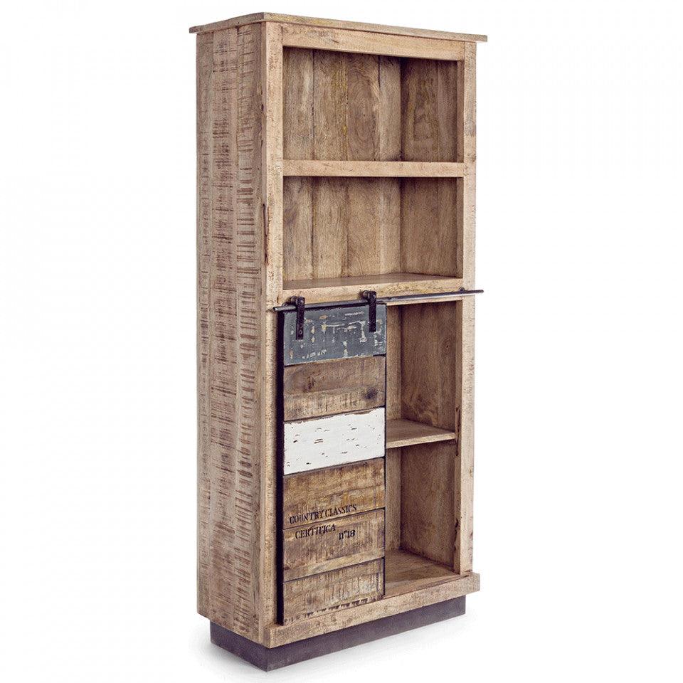 Biblioteca maro din lemn de mango 163 cm Tudor Bizzotto - PARIS14A.RO