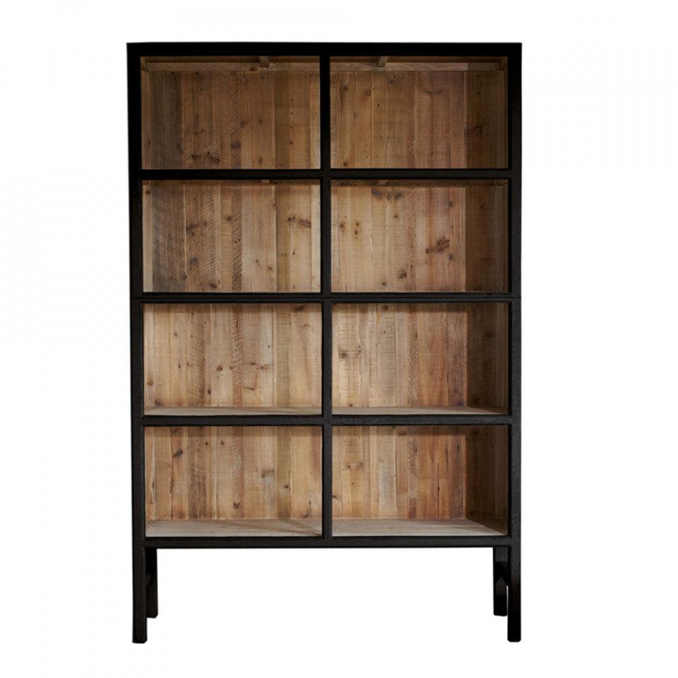 Biblioteca neagra/maro din lemn 230 cm Bellport LifeStyle Home Collection - PARIS14A.RO