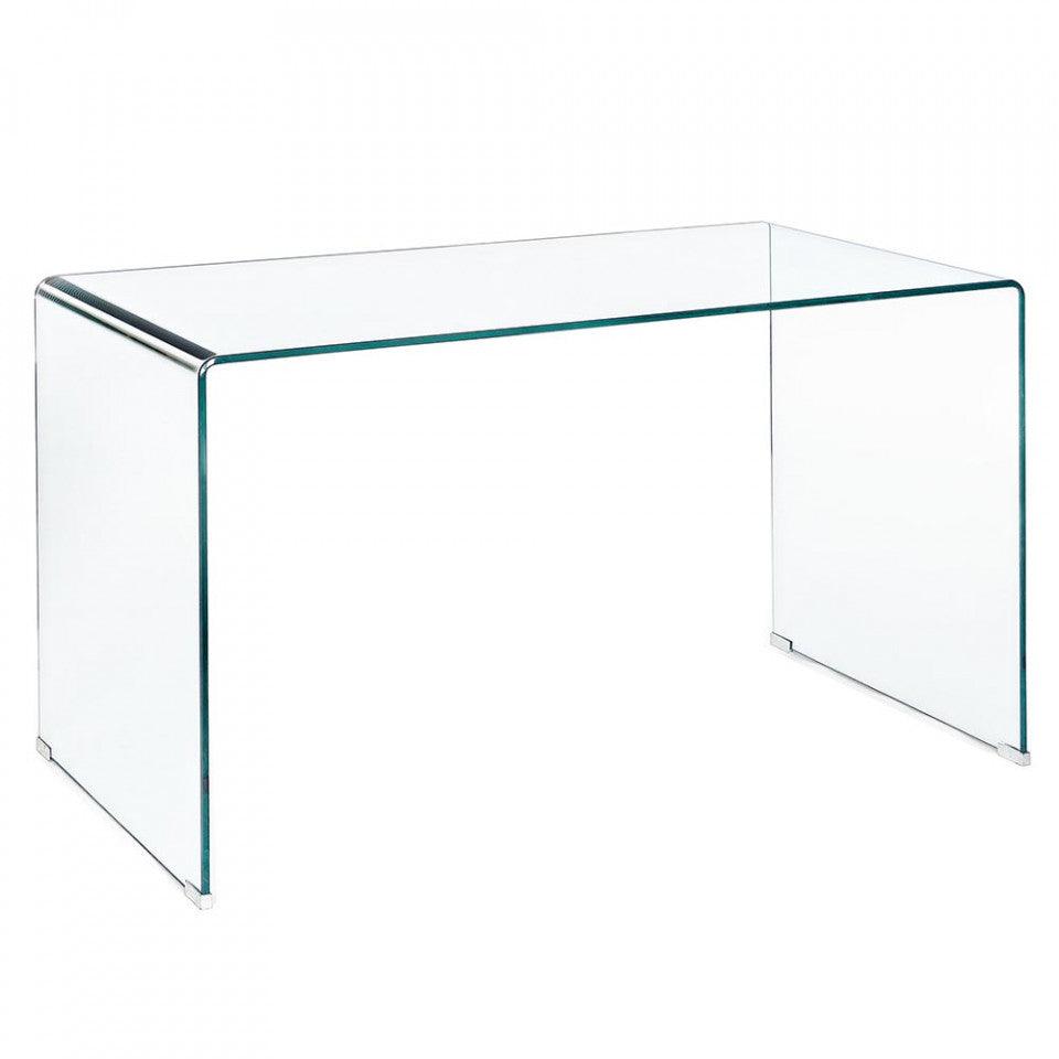 Birou transparent din sticla 70x126 cm Iride Bizzotto - PARIS14A.RO