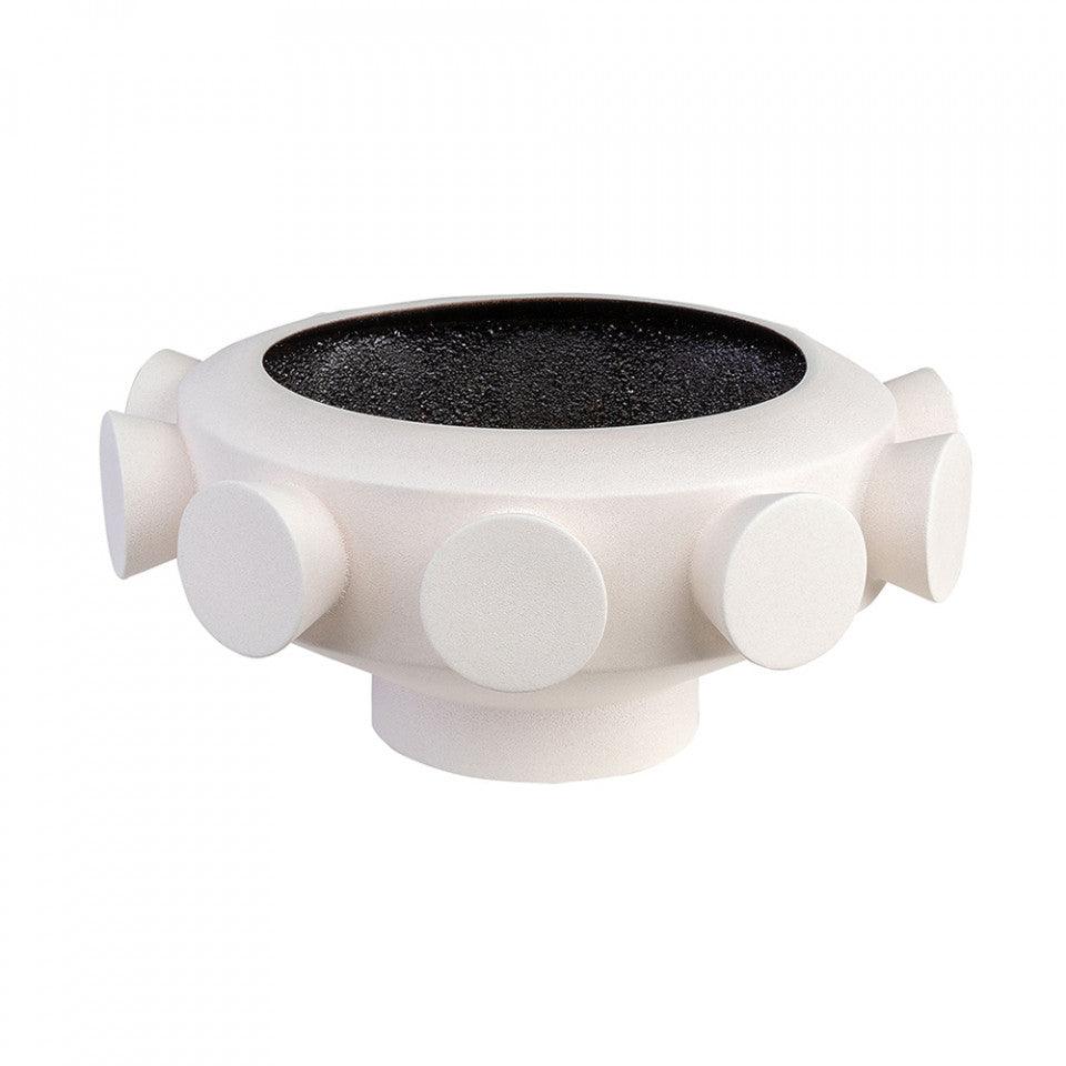 Bol decorativ alb din ceramica 40 cm Unfo Versmissen - PARIS14A.RO