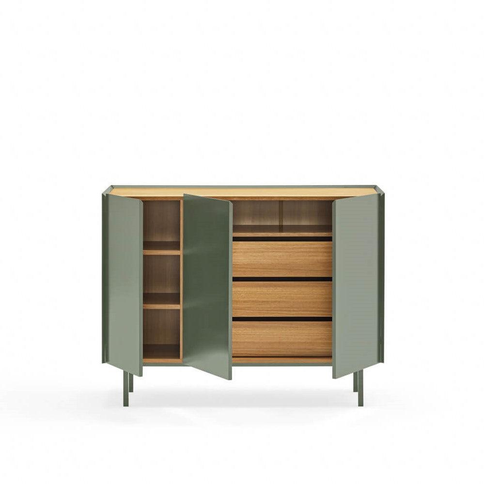 Bufet Arista 3d 3 Int.Drawer Green - PARIS14A.RO