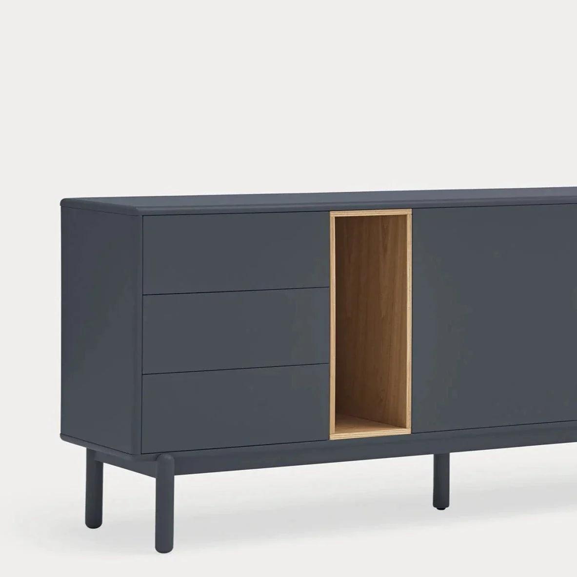 Bufet Corvo 1D6DR1H 180cm Antracit gri - PARIS14A.RO
