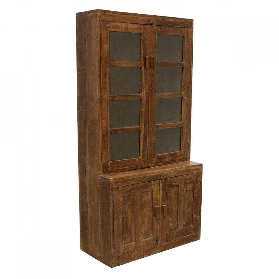 Bufet maro din lemn de tec 182 cm Hutch Raw Materials - PARIS14A.RO