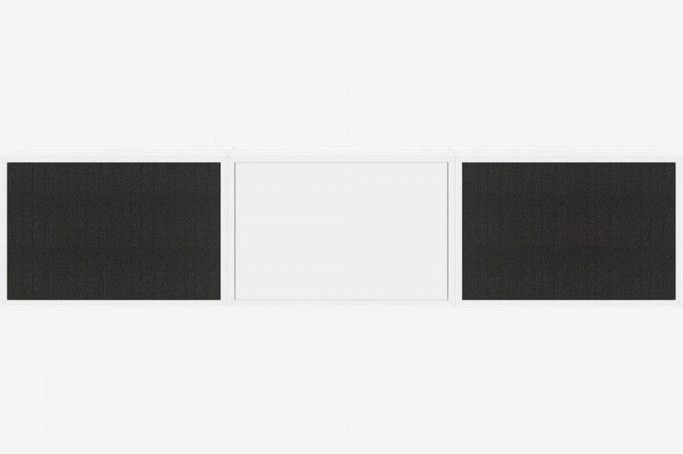 Bufet superior alb/negru din MDF 157 cm Hifi Bolia - PARIS14A.RO
