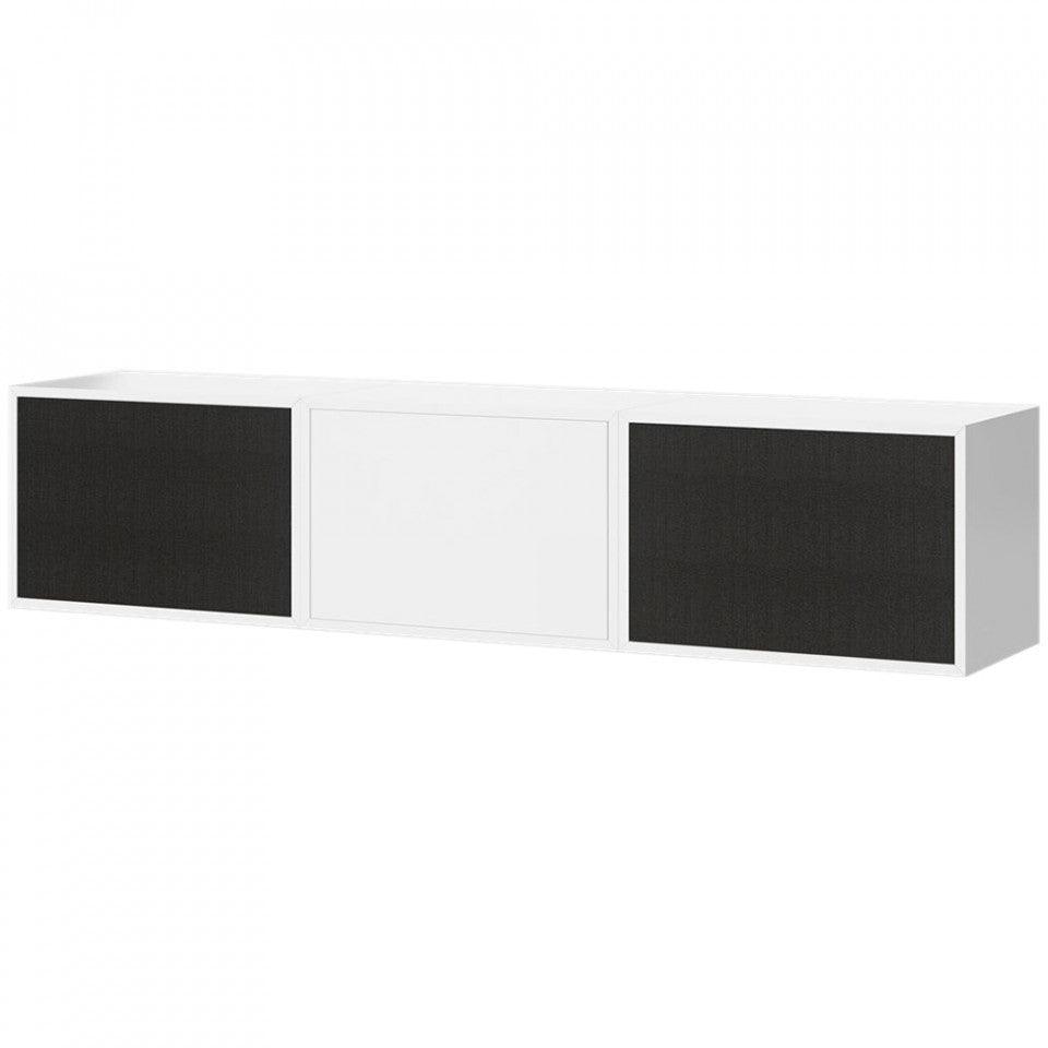 Bufet superior alb/negru din MDF 157 cm Hifi Bolia - PARIS14A.RO