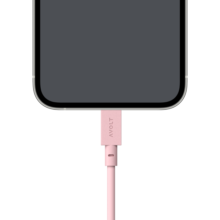Cablu de încărcare Cable 1 USB-A to Apple lightning, Culoare Old Pink - Avolt
