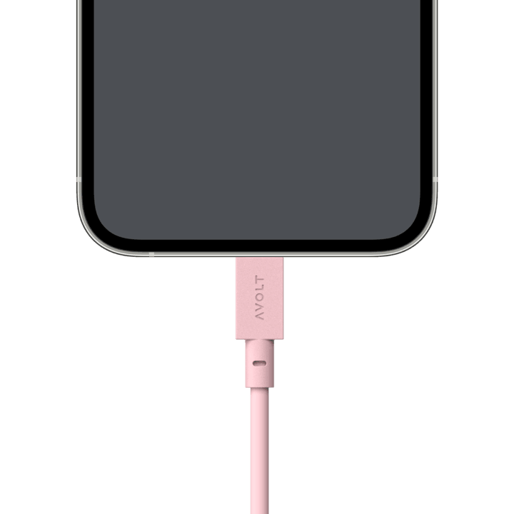 Cablu de încărcare Cable 1 USB-A to Apple lightning, Culoare Old Pink - Avolt - PARIS14A.RO