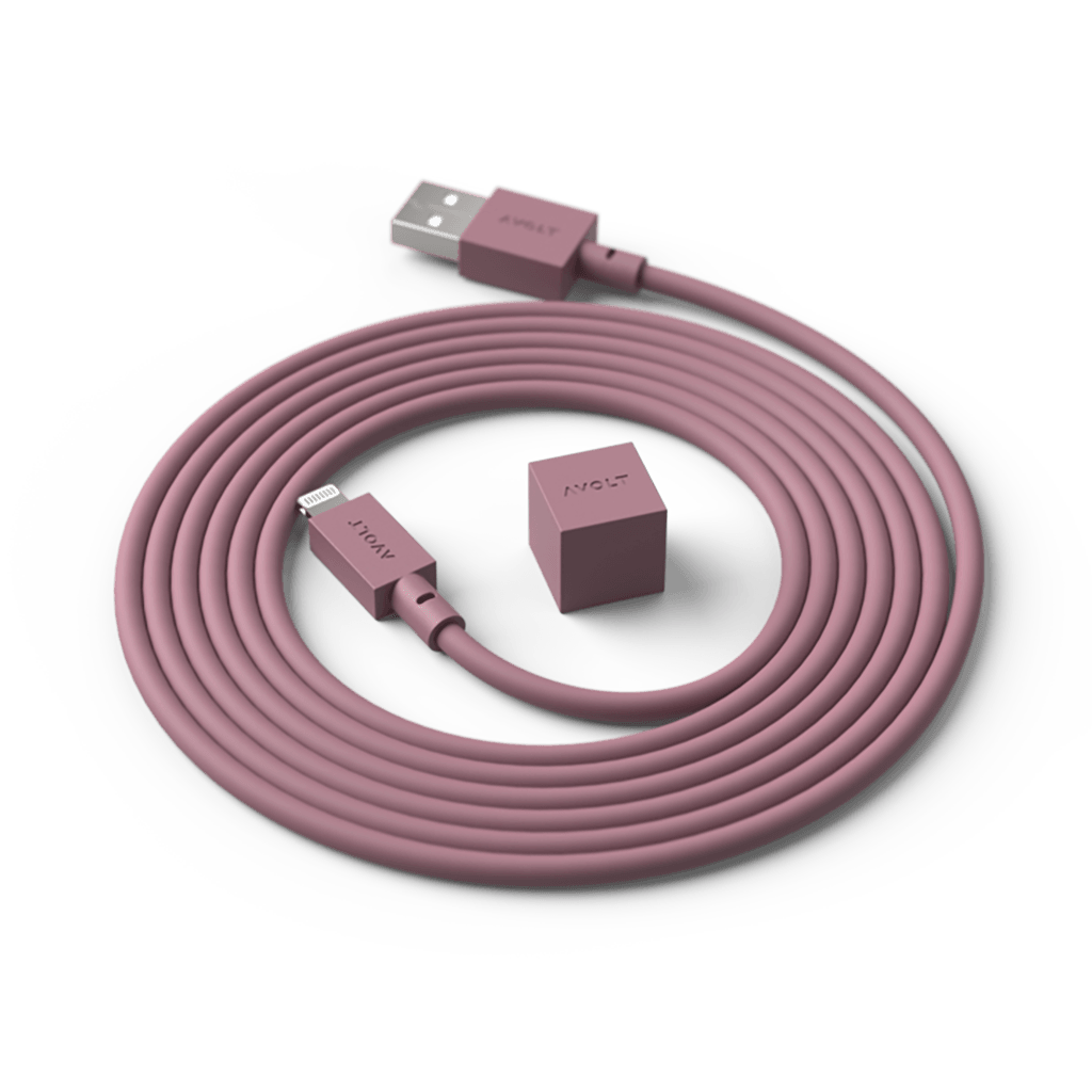 Cablu de încărcare Cable 1 USB-A to Apple lightning, Culoare Rusty Red - Avolt - PARIS14A.RO