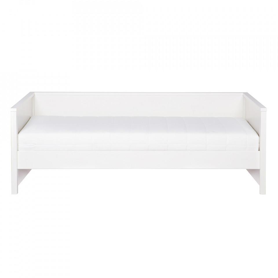 Cadru pat alb din lemn de pin 100x208 cm Nikki White - PARIS14A.RO