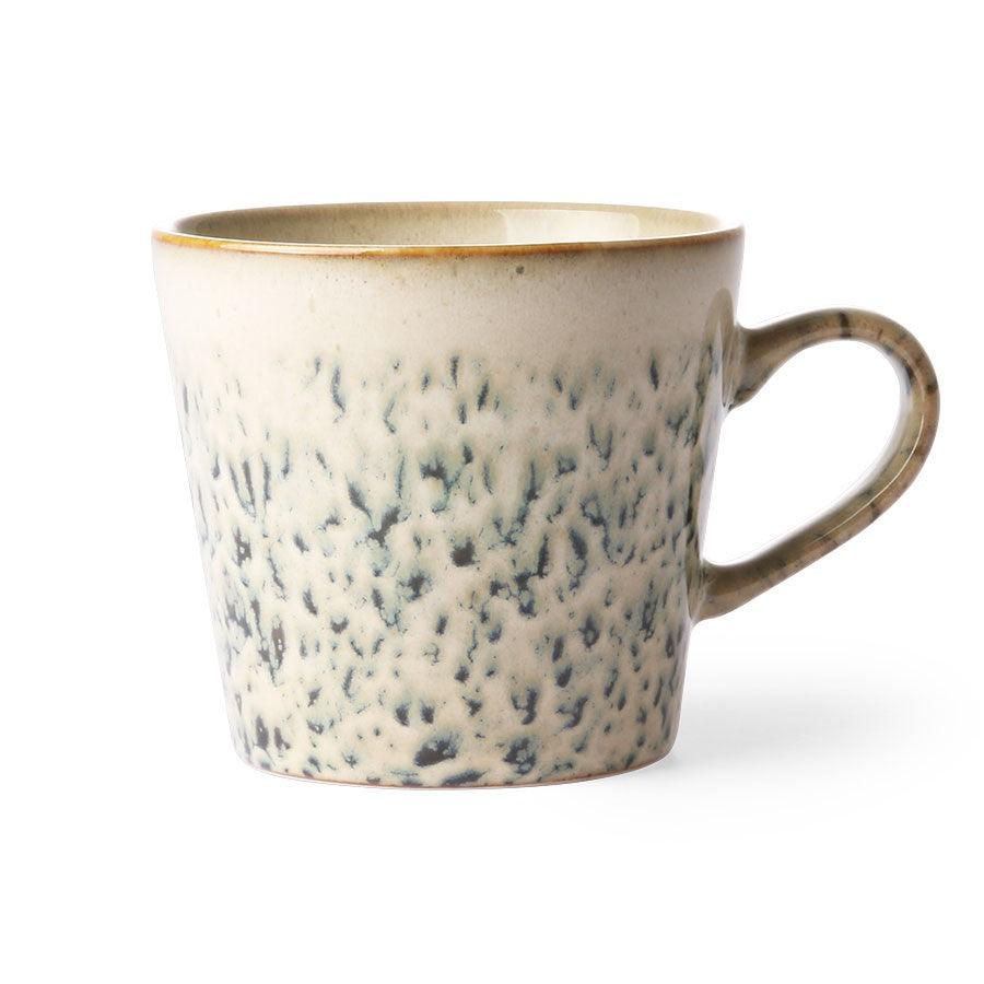Cana alba/verde din ceramica 300 ml Cappuccino Hail HK Living - PARIS14A.RO
