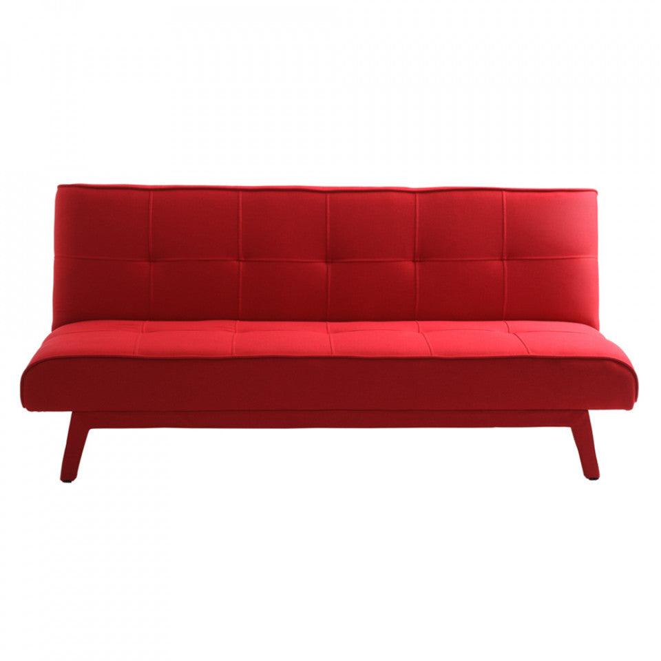 Canapea extensibila rosie din textil si metal 178 cm Modes Custom Form - PARIS14A.RO